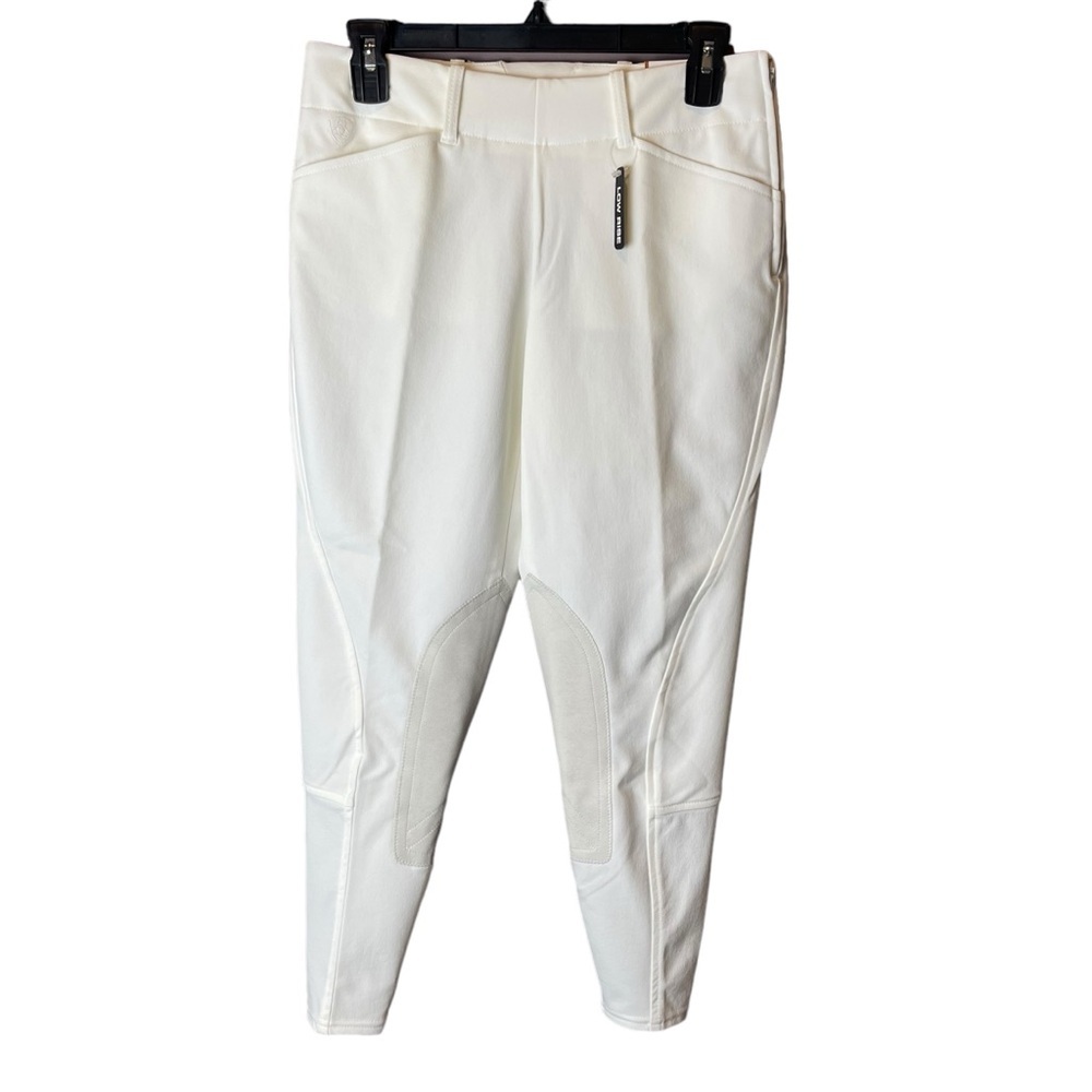 Ariat White Equestrian Breeches with Knee Patches